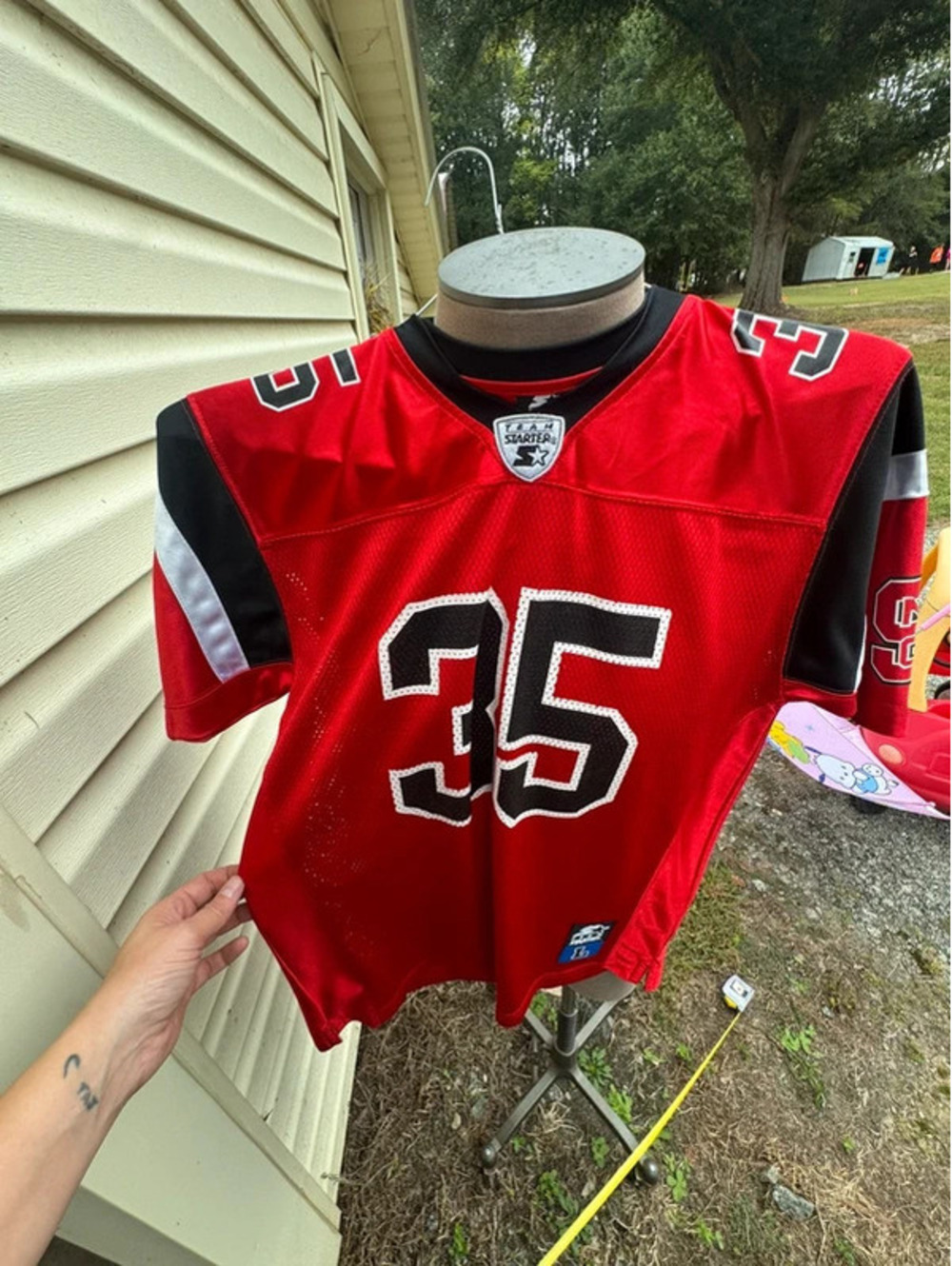 Vintage NC State Wolfpack Youth Football Jersey L